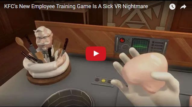 KFC будет тренировать сотрудников в виртуальной реальности