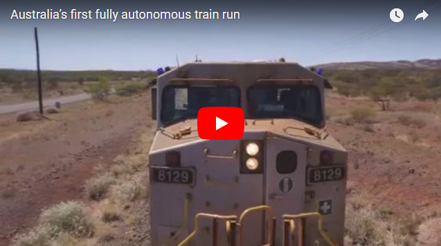 Первый полностью автономный поезд совершил перевозку в Австралии