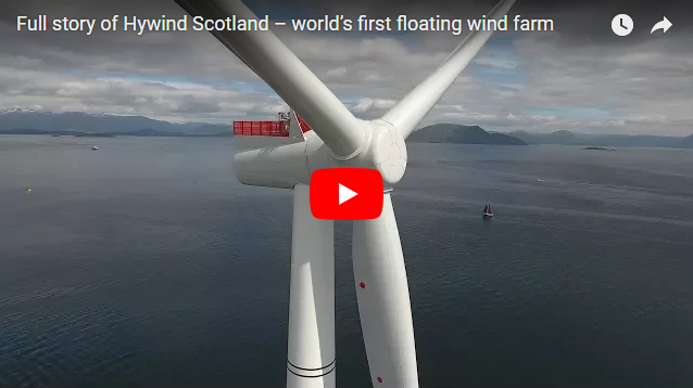 Первая в мире плавучая ветроэлектростанция начала работать в Шотландии