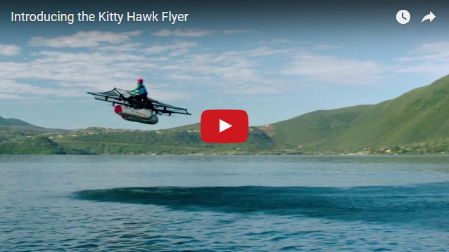 Стартап Kitty Hawk представил пилотируемый сверхлегкий октокоптер