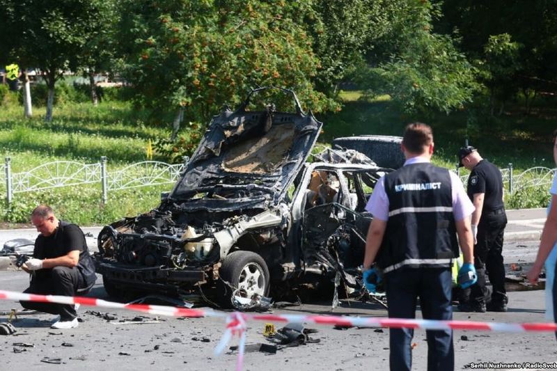 Свидетели взрыва авто в Киеве: 