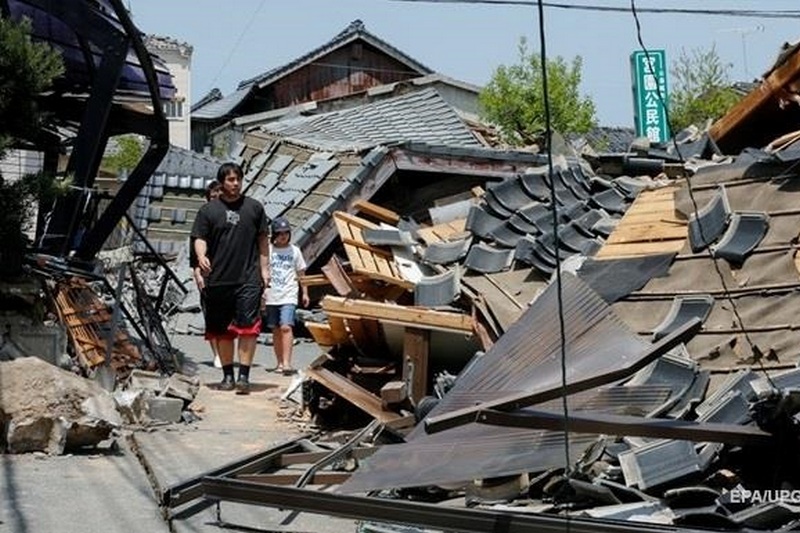 Землетрясение в Японии: вероятно, 2 погибших, более 40 пострадавших
