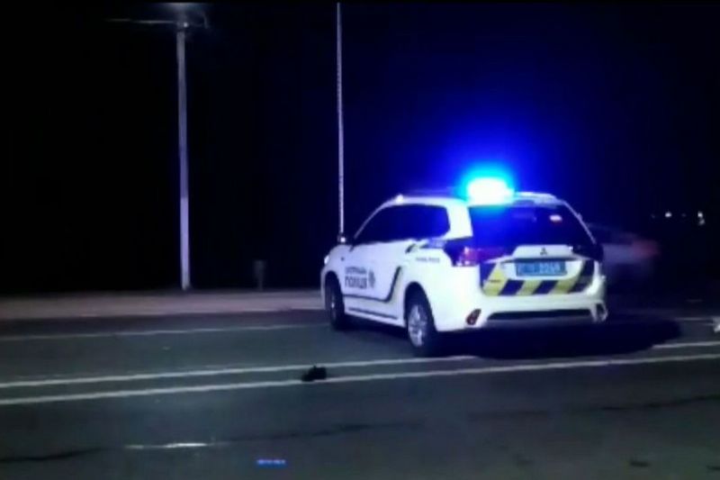 Во Львове пьяный водитель сбил патрульного полицейского