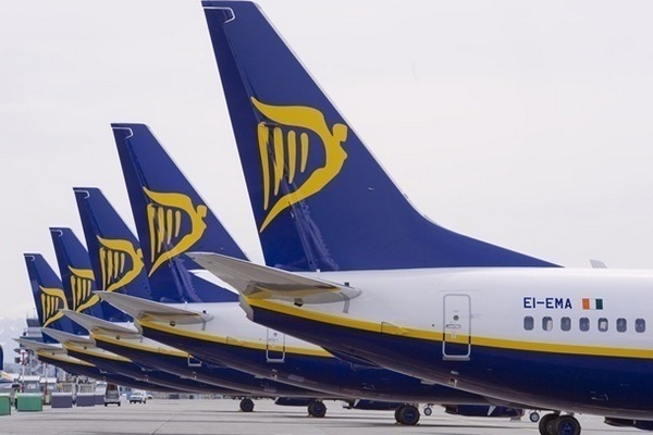 Билеты Ryanair в Киев летом стали популярнее на 1500%