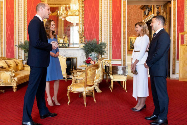 Зеленский с супругой встретились с принцем Уильямом и Кейт Миддлтон