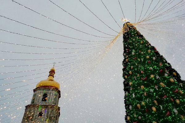 Слухи о демонтаже новогодней елки на Софийской площади не подтвердились