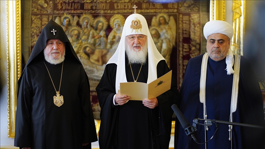 В Москве состоялась встреча религиозных лидеров России, Азербайджана и Армении