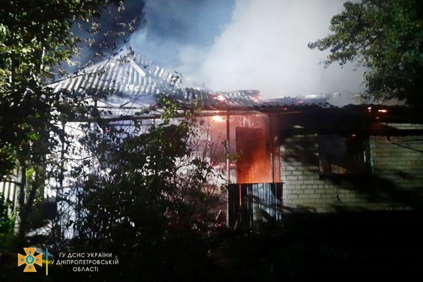 При пожаре в Днепропетровской области погиб мужчина