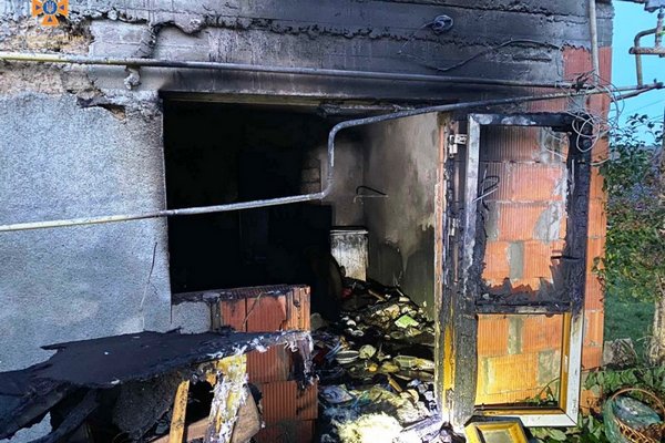 При пожаре в Закарпатской области пострадала женщина