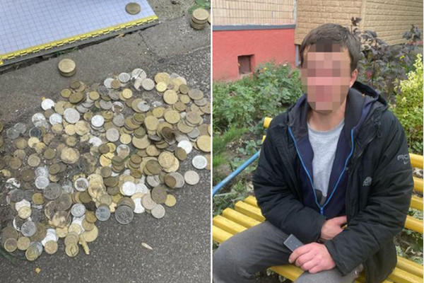 В Харькове мужчина с ножом украл из киоска коробку с монетами