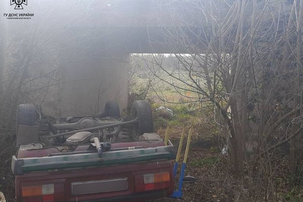 В Николаевской области ВАЗ упал с моста: погиб водитель