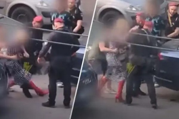 В Киеве пьяная пассажирка автомобиля напала на правоохранителя