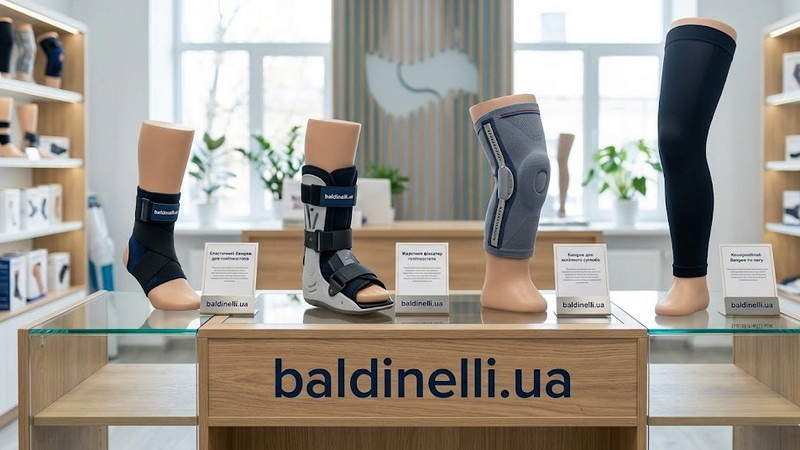 Види бандажів для ноги