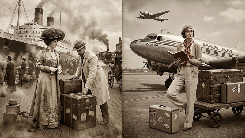 Эволюция дорожного костюма: от карет до авиалайнеров